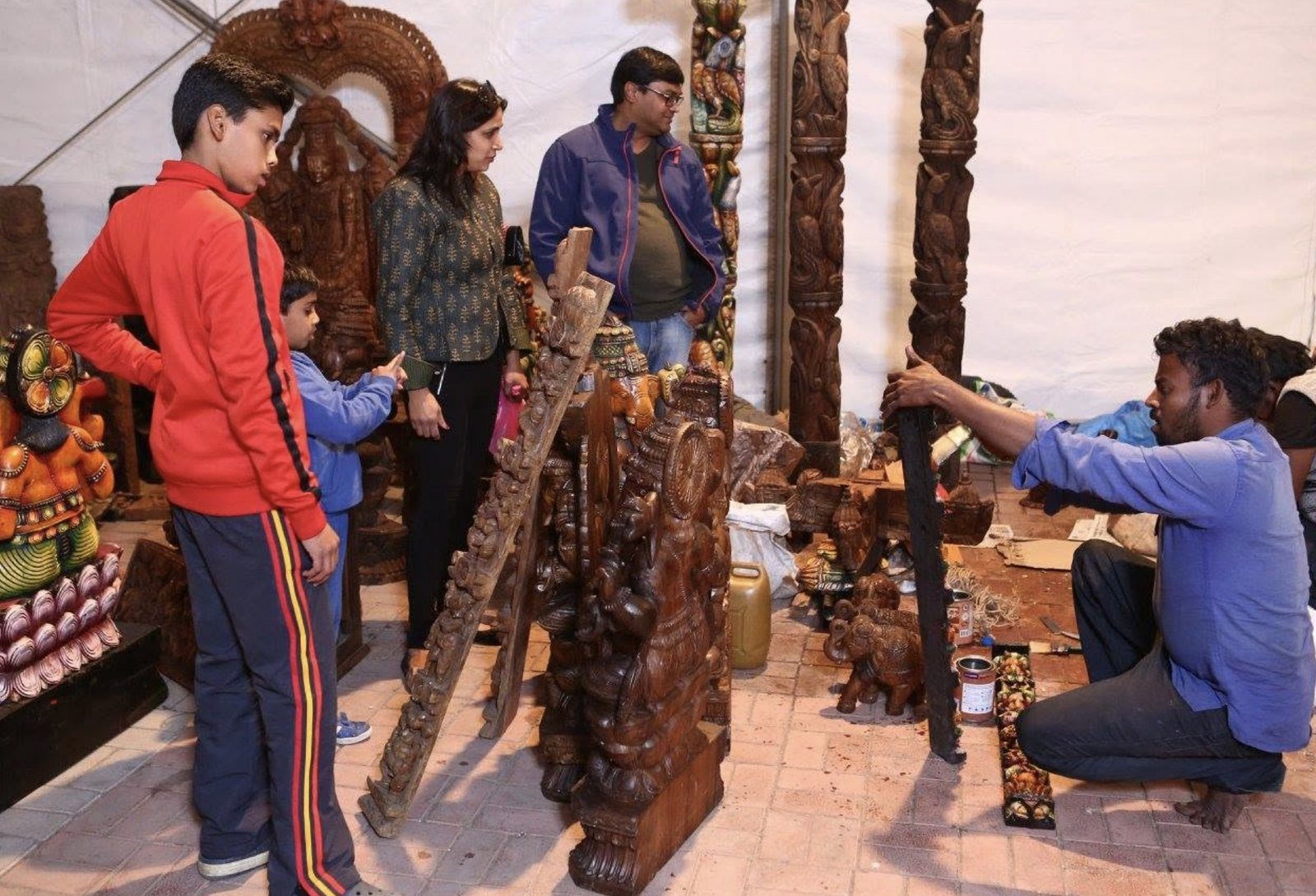 Wood carving
