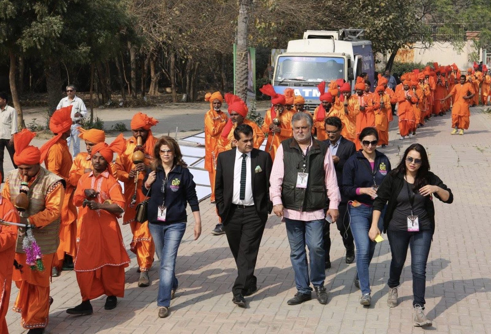 The procession